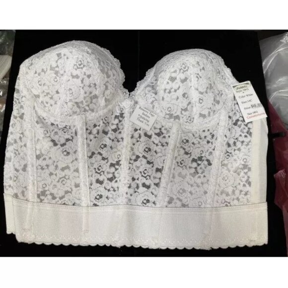 Frederick's of Hollywood ,Strapless Backless Bra 9805 Lightly Lined White C CUPS - Picture 2 of 4